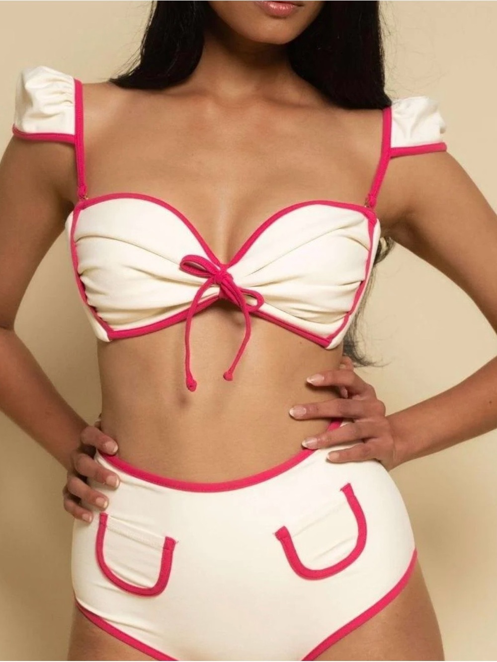 Montce Cabana Bows Bikini top - top only